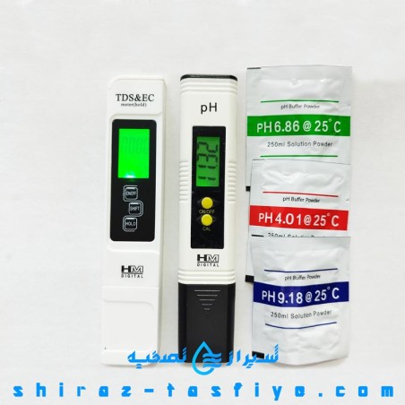 محلول کالیبره دو عددی PH و EC ، TEMP،  TDS