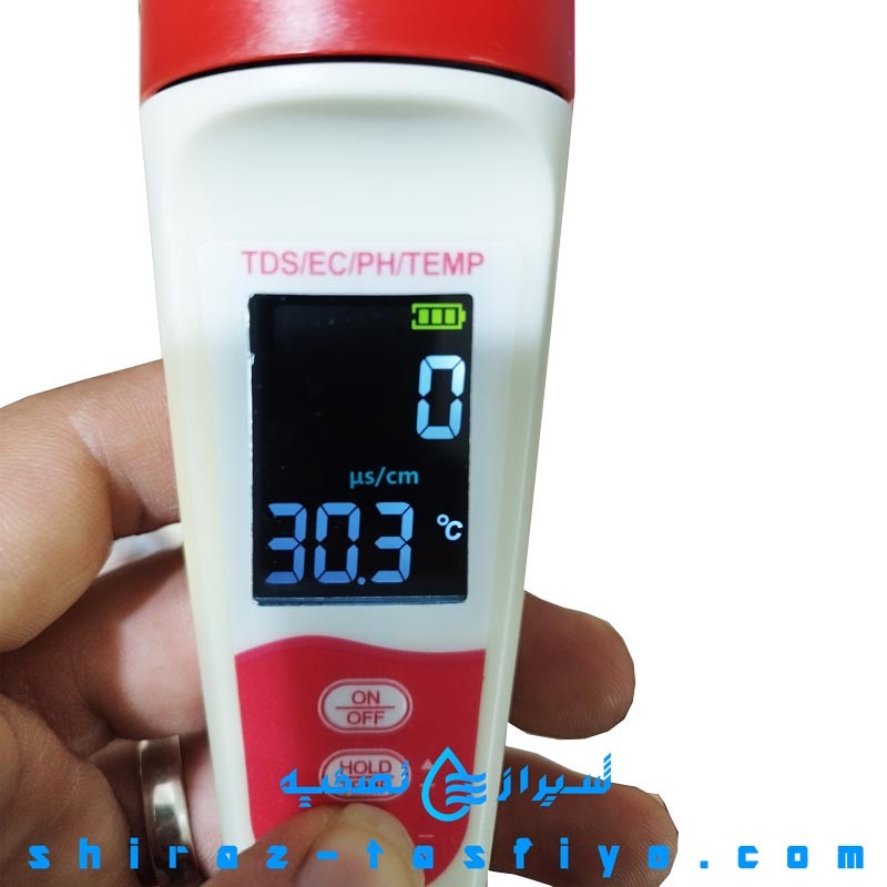 دستگاه تست و آنالیز آب سختی و قلیایی TDS EC PH مدل PH-300