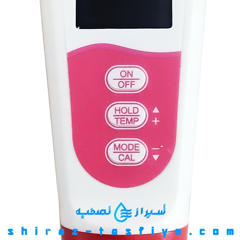 دکمه دستگاه تست و آنالیز آب سختی و قلیایی TDS EC PH PH-300