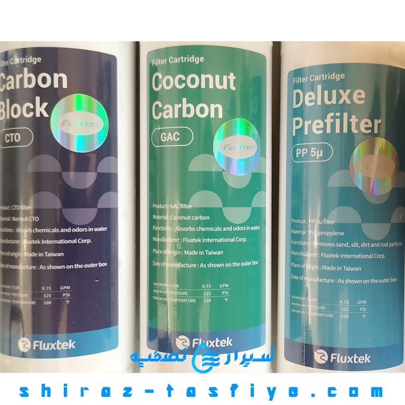 مجموعه 3 عددی فیلترهای اینلاین فلاکستک FLUXTEK IN-LINE FILTER