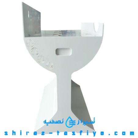 استند دستگاه تصفیه آب خانگی جنس پلاستیکی و محل گیج بزرگ