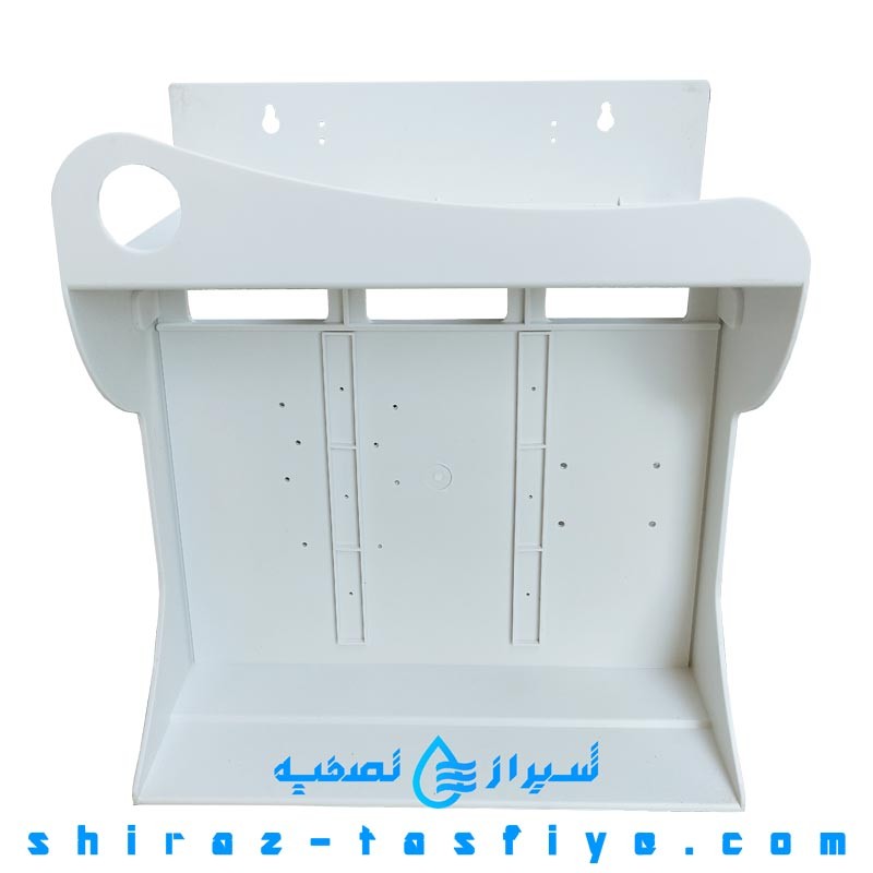 شاسی و پایه دستگاه تصفیه آب خانگی جنس پلاستیکی و محل گیج کوچک