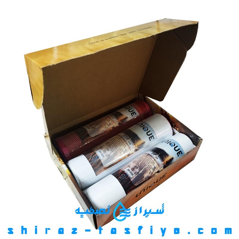 پکیج فیلتر تصفیه آب خانگی یونیک UNIQUE مرحله 1و2و3