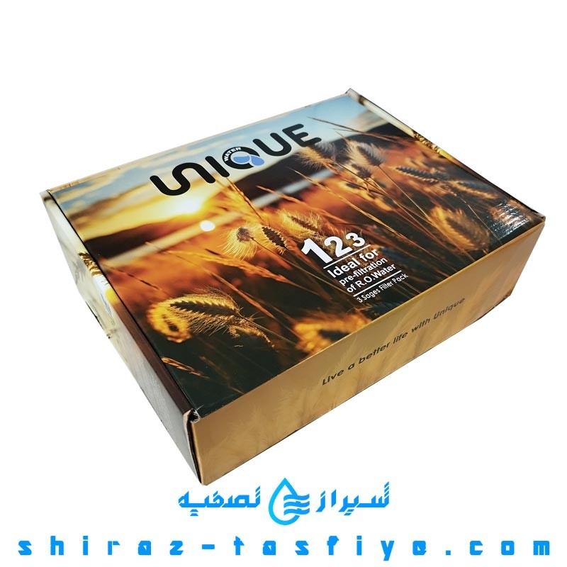 پکیج فیلتر تصفیه آب خانگی یونیک UNIQUE مرحله 1و2و3