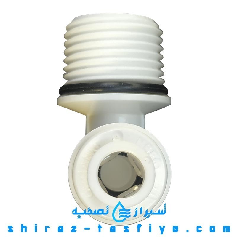 زانویی پمپ برند ارگانیک سایز 1/4 شیلنگ و رزوه 3/8 فیتینگ MALE ELBOW 3/8 NPTF