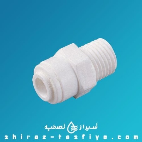 اتصال مستقیم فیتینگ به رزوه 1/4 برای هوزینگ ، فیلتر Male Connector straight 1/4