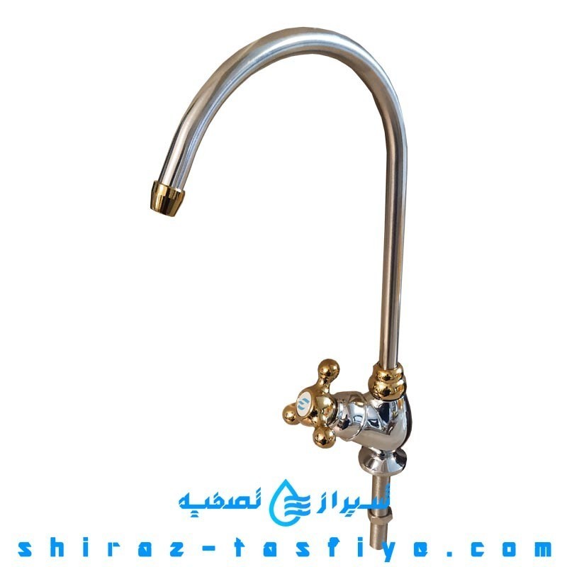 شیر برداشت ستاره ای دسته طلایی تایوانی برند فلاکستک FLUXTEK