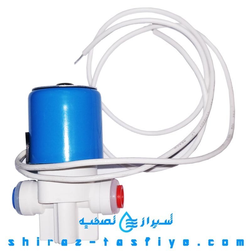 شیربرقی CCK تایوان تصفیه آب خانگی 24 ولت با ورودی و خروجی فیتینگ