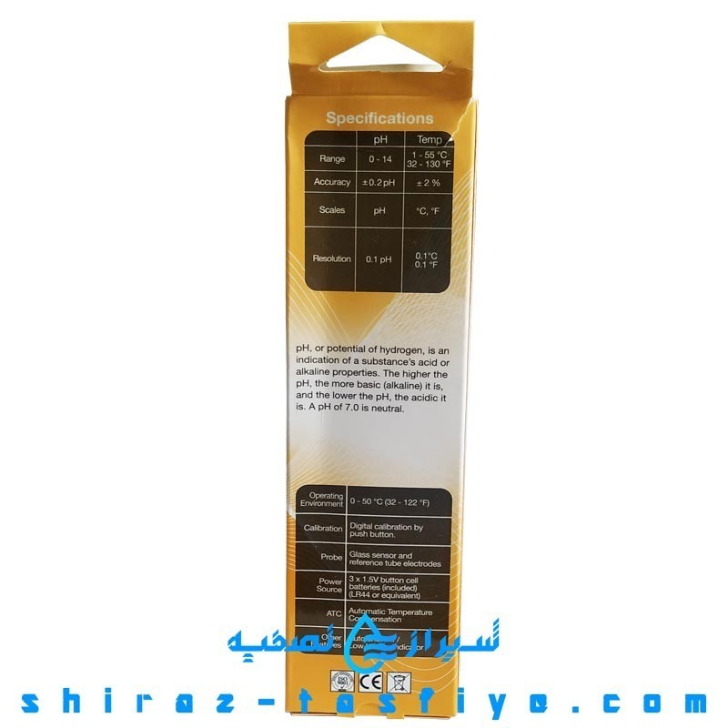 تست PH از شرکت HM مدل PH-80 ساخت چین