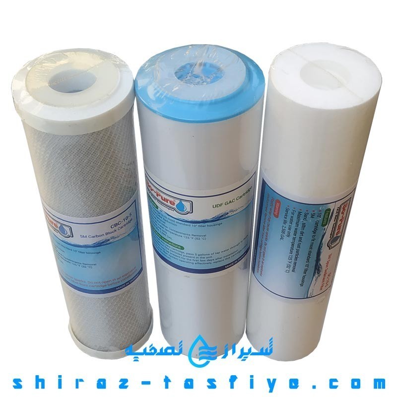 پکیج فیلتر SO-PURE تایوان مرحله 1 و 2 و 3 پیش تصفیه خانگی
