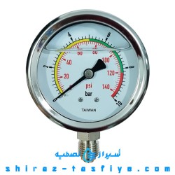 گیج فشار بزرگ رزوه بزرگ ساخت تایوان