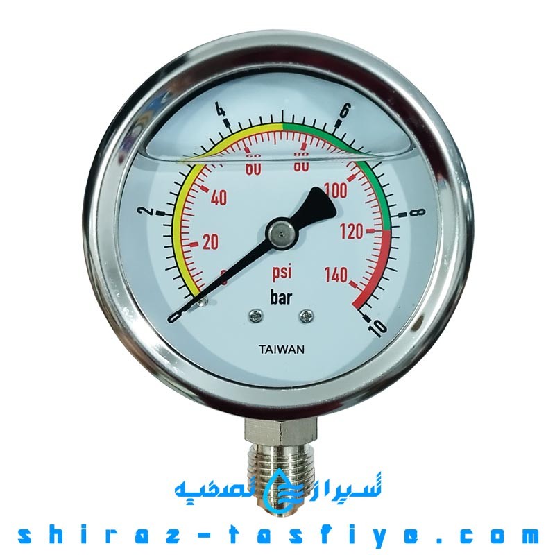 گیج فشار بزرگ رزوه بزرگ ساخت تایوان