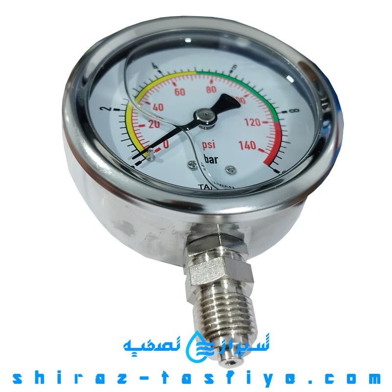 گیج فشار بزرگ رزوه بزرگ ساخت تایوان