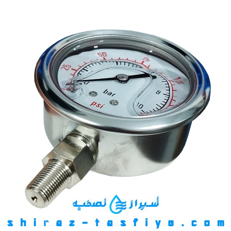 گیج فشار بزرگ رزوه کوچک ساخت چین