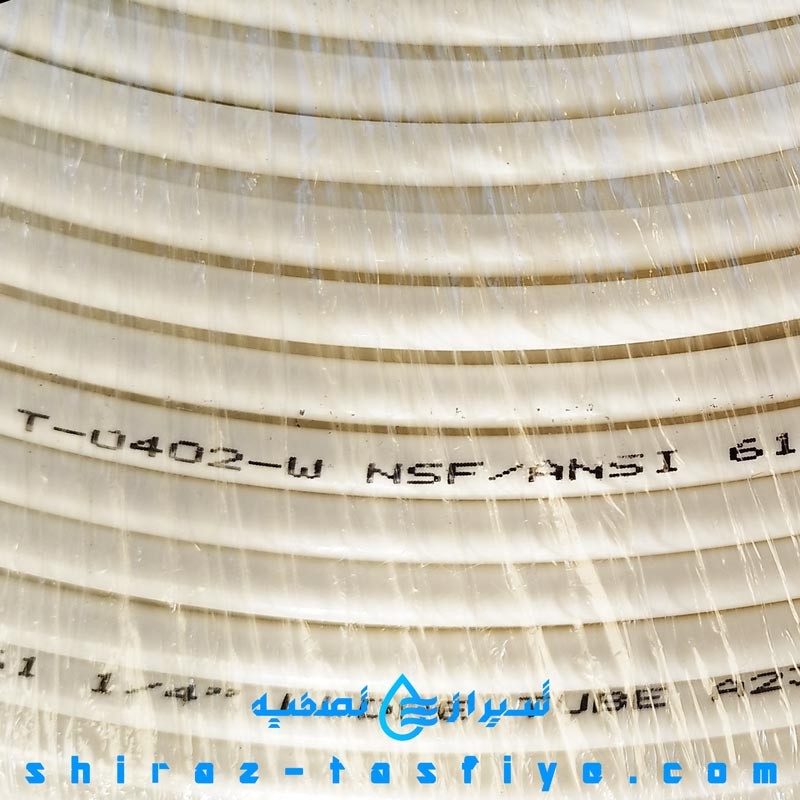 شیلنگ تصفیه آب خانگی رنگ سفید سایز 6 ساخت تایوان برند فلاکستک و cck و sc