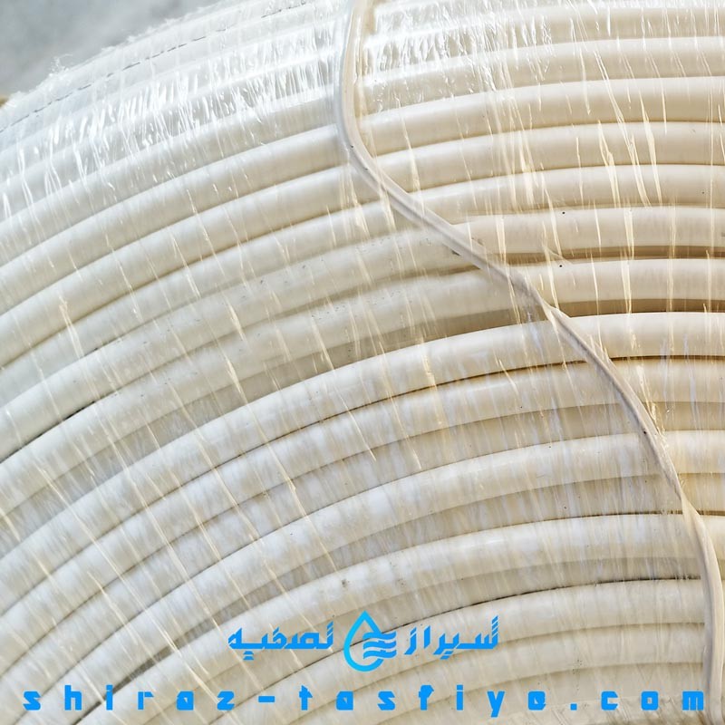 شیلنگ تصفیه آب خانگی رنگ سفید سایز 6 ساخت شرکت معصومی ایران