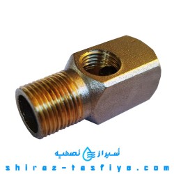 سه راهی فلزی ورودی جهت انشعاب تصفیه آب خانگی جنس برنج