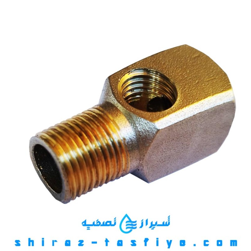 سه راهی انشعاب ورودی جهت تصفیه آب خانگی سایز 1/2 جنس برنج