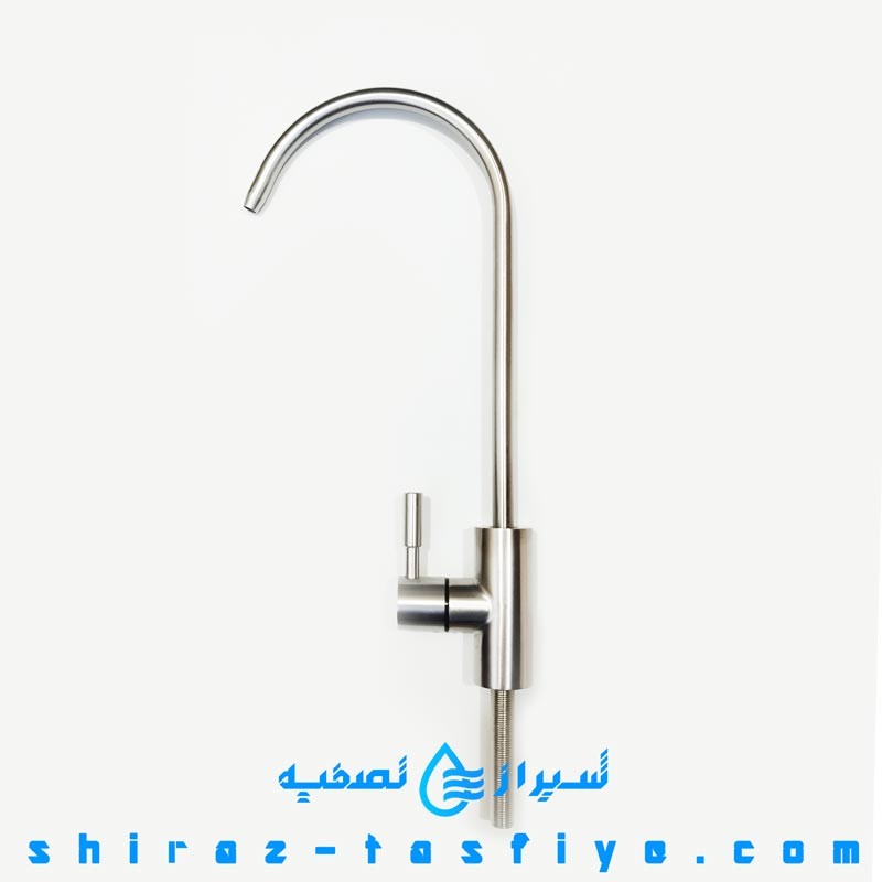 شیر برداشت تمام استیل 304 اهرمی به رنگ نقره ای براق SU304