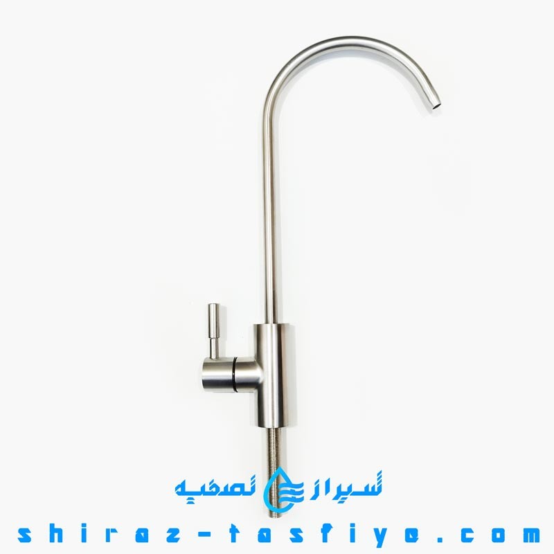 شیر برداشت تمام استیل 304 اهرمی به رنگ نقره ای براق SU304