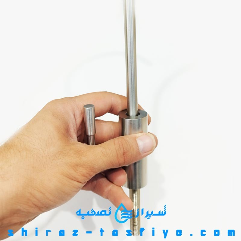 شیر برداشت تمام استیل 304 اهرمی به رنگ نقره ای براق SU304