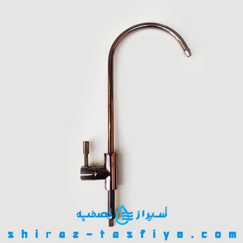 شیر برداشت رنگی به رنگ رزگلد صورتی دسته اهرمی