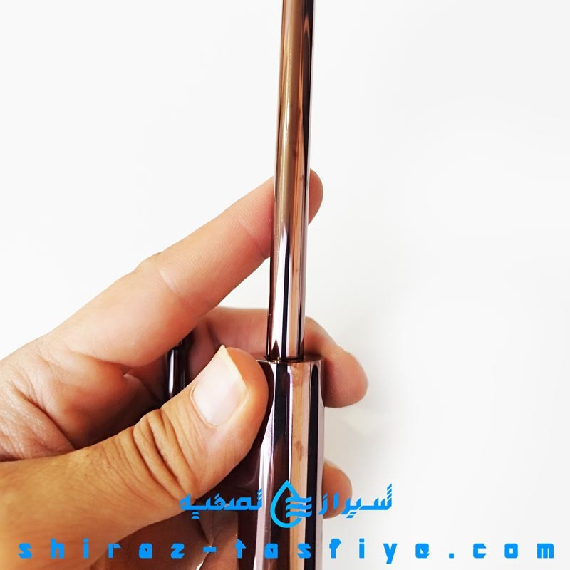 شیر برداشت رنگی به رنگ رزگلد صورتی دسته اهرمی