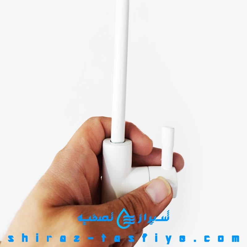 شیر اهرمی تصفیه آب خانگی رنگ سفید