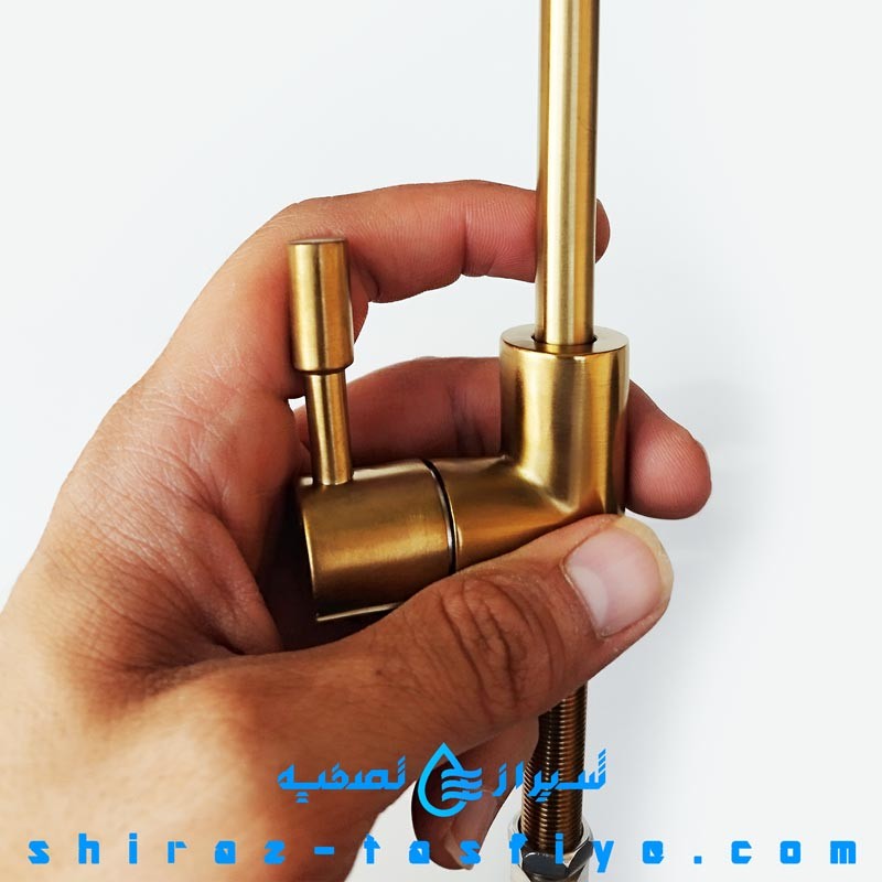 شیر برداشت تصفیه آب خانگی رنگ طلایی مات