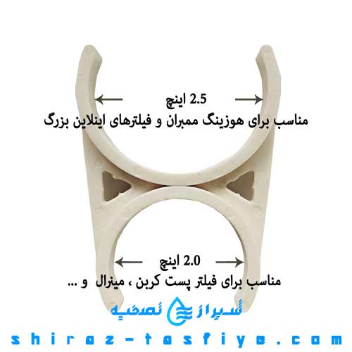 گیره نگهدارنده فیلتر بزرگ به کوچک
