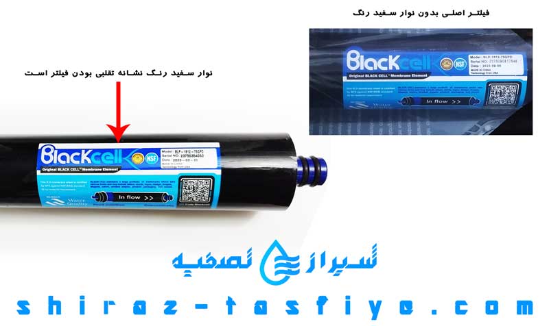 تشخیص نمونه اصلی و تقلبی ممبران بلک سل blackcell