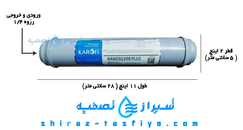سایز فیلتر نانوسیلور کاروفی
